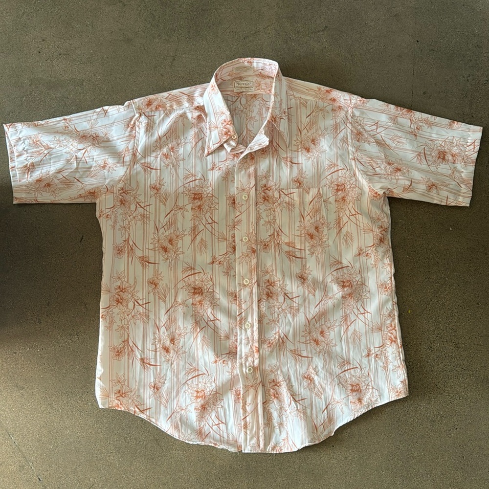 Floral button down shirt